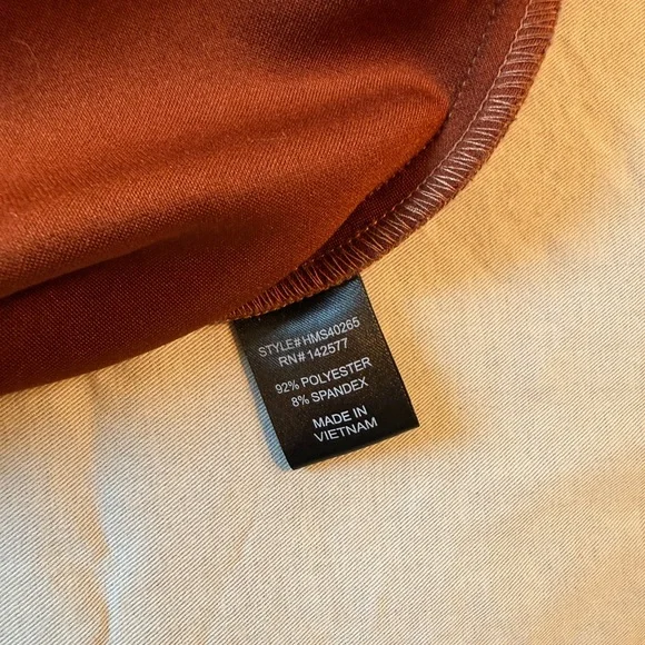 Haute Monde Dark Academia Library Core Orange Suede Feel Skirt - Picture 7 of 10